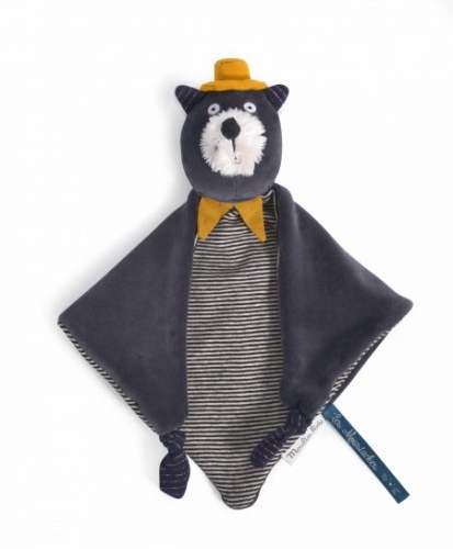 Moulin Roty Soft Toy Gray Cat Les Moustaches